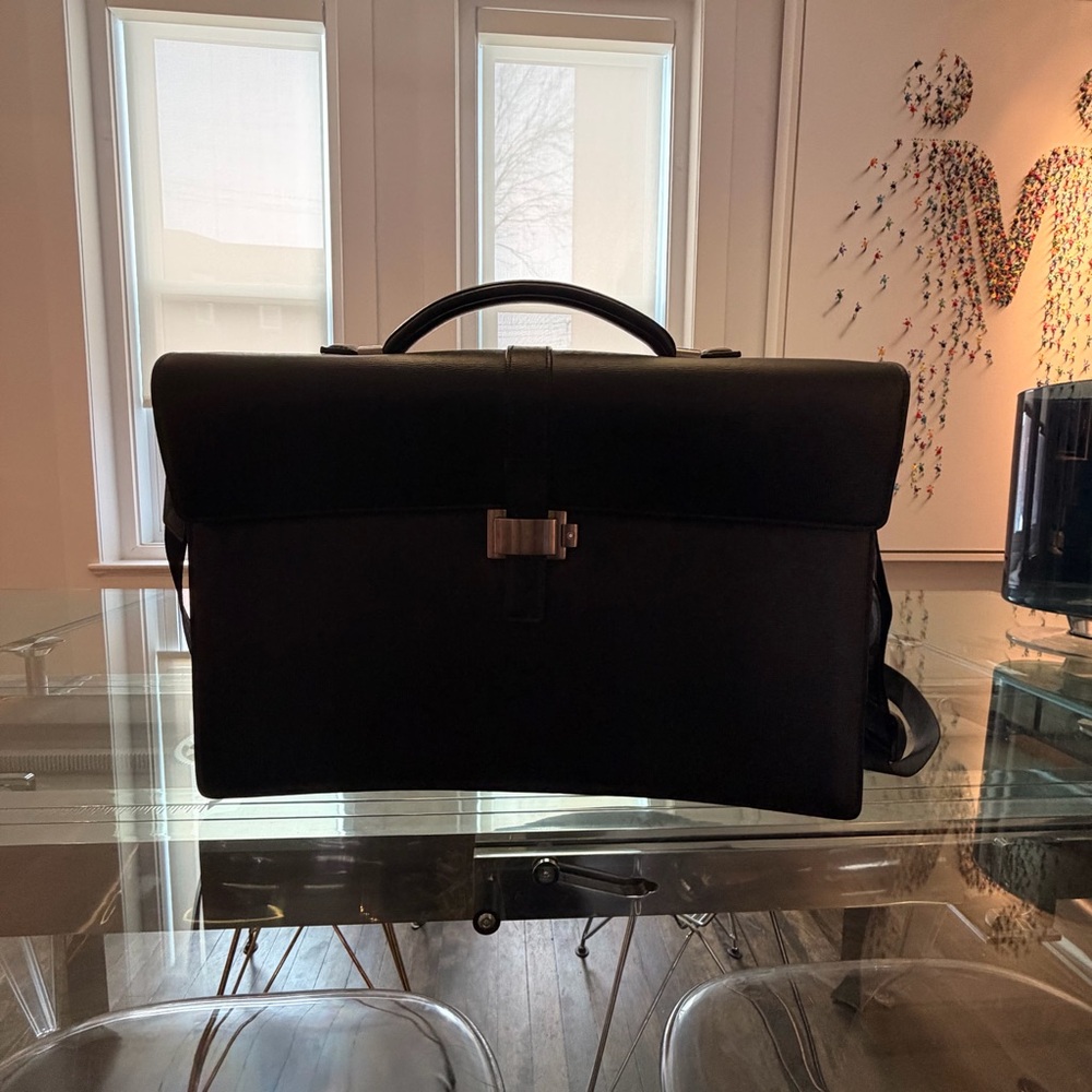 Montblanc Black Leather Briefcase